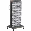 Shuter 1010544 Flip Out Bin Mobile Parts Cart - Single Sided with 60 Bins