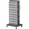Shuter 1010545 Flip Out Bin Mobile Parts Cart - Double Sided with 120 Bins