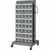 Shuter 1010546 Flip Out Bin Mobile Parts Cart - Single Sided with 40 Bins