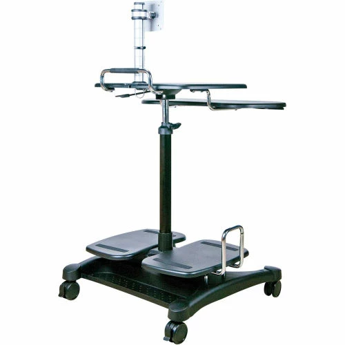 Aidata LDC003P Sit/Stand Mobile PC Workstation with LCD/LED Monitor Mount - Image 3
