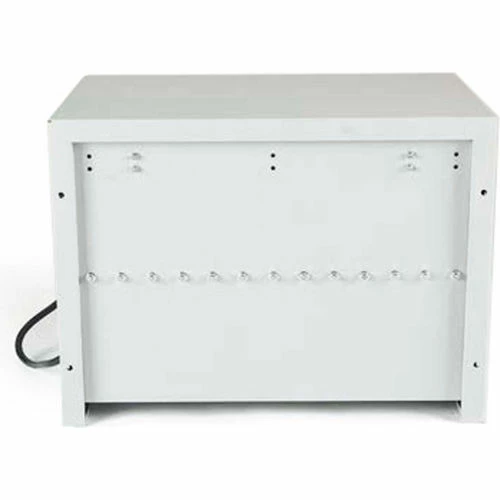 Luxor Wall/Desk Tablet Charging Cabinet For 12 Devices, 19"W x 13"D x 14"H, Gray - Image 5