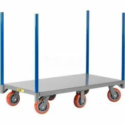 Little Giant® 6-Wheel Pipe Stake Truck NBP6W-3048-6PY, 48x30 3600 Lb. Cap.