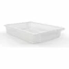 Luxor Clear Stackable Storage Bins, 8 Small, 20Lbs Bin Cap, Polypropylene, 12-1/4"W x 16-3/4"D x 3"H
