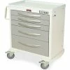 Harloff A-Series Aluminium Medical Cart, Short Height, 36-3/4"W x 22"L x 37-1/4"H, Red