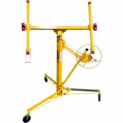 PANELLIFTS PANELLIFT Standard 11' Cable Drive Manual Wallboard Lift, 150 Capacity LBS