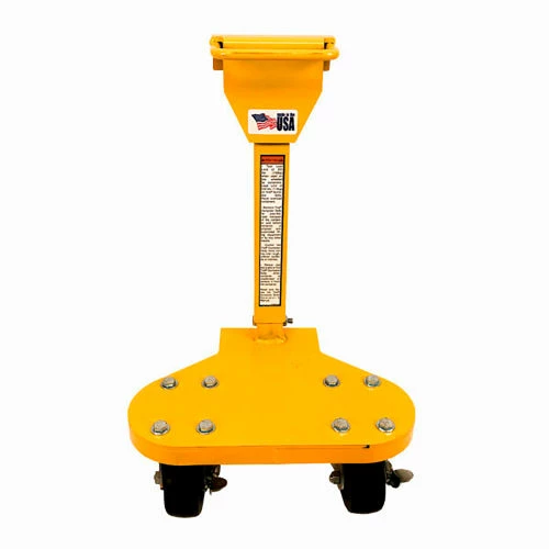EZ Wheel Dumpster Dolly Double Caster, 250 (If Container has 2 wheels 350lbs) Capacity LBS