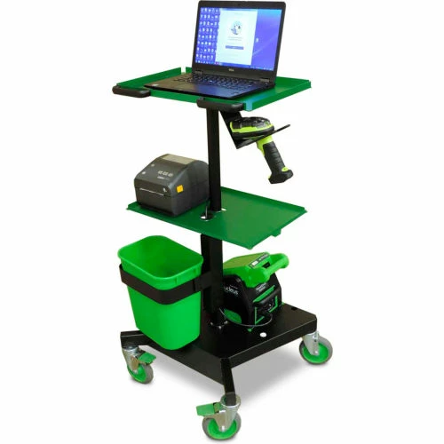 Newcastle Systems LT Series Mobile Powered Laptop Cart with 2 Swappable Battery Packs - Image 5