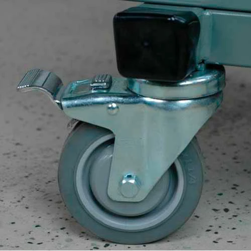 Stackbin Mobile Computer Station with Monitor Arm, 36"W x 24"D x 33-1/2"H, Black - Image 4