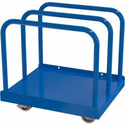 Vestil Heavy Duty Panel Cart W/ Adjustable Bays, 36-1/2"L x 30"W, Blue