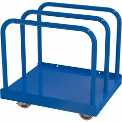 Vestil Heavy Duty Panel Cart W/ 5"x 2" Poly Casters, 4000 lb. Capacity, Orange