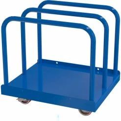 Vestil Heavy Duty Panel Cart W/ 6"x 2" Poly Casters, 4000 lb. Capacity, Orange