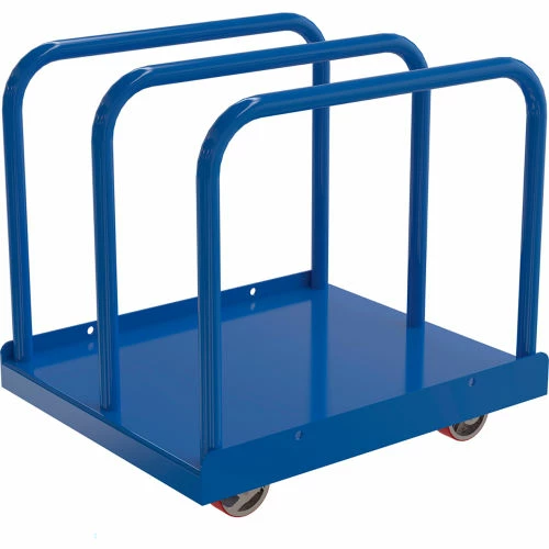 Vestil Heavy Duty Panel Cart W/ 6"x 2" Casters, 4000 lb. Capacity, Orange - Image 2