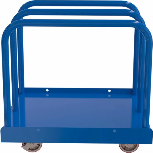 Vestil Heavy Duty Panel Cart W/ 6"x 2" Casters, 4000 lb. Capacity, Orange - Image 3