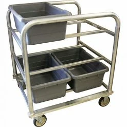 Prairie View PVI Aluminum Lug Cart HDLUGDB6 - 6 Lug Cap. Heavy Duty All-Welded 31-1/4"L x 27-1/2"W x 35"H, Gray