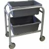 Prairie View PVI Aluminum Lug Cart LUGCT2 - 2 Lug Cap. All-Welded 28-1/2"L x 16-1/2"W x 33"H, Gray