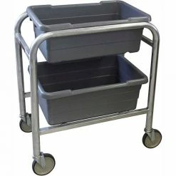 Prairie View PVI Aluminum Lug Cart LUGCT2 - 2 Lug Cap. All-Welded 28-1/2"L x 16-1/2"W x 33"H, Gray