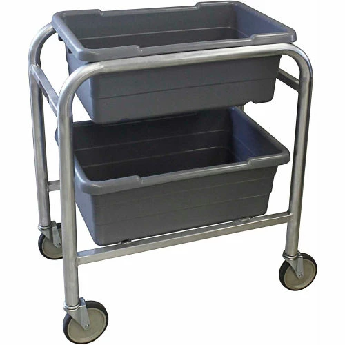 Prairie View PVI Aluminum Lug Cart LUGCT2 - 2 Lug Cap. All-Welded 28-1/2"L x 16-1/2"W x 33"H, Gray