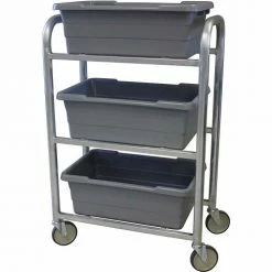 Prairie View PVI Aluminum Lug Cart LUGCT3 - 3 Lug Cap. All-Welded 28-1/2"L x 15-1/2"W x 43-3/4"H, Gray