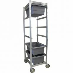 Prairie View PVI Aluminum Lug Cart LUGCT6-KD - 6 Lug Cap. Unassembled 27"L x 20"W x 70-1/2"H, Gray, No Lugs