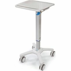 Capsa Healthcare Mobile Laptop Cart 33-1/4" to 49-7/10"H, Gray