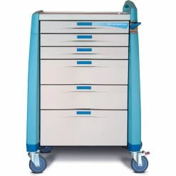 Capsa Healthcare Avalo® Emergency Cart, Blue, Standard Height