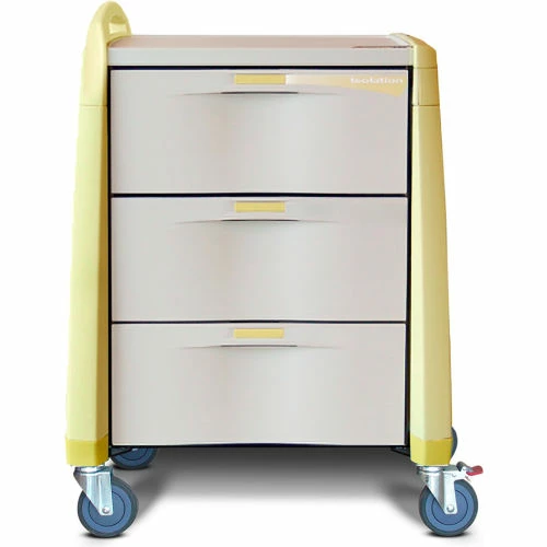 Capsa Healthcare Avalo® Isolation Cart, Yellow, Intermediate Height