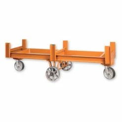 Pucel™ OFB-84 Bar & Rod Truck with Rubber Casters - 84"L Gray