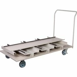 Queue Solutions Vertical Stanchion Storage Cart, 18 Post Capacity