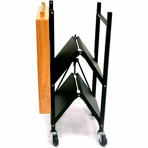 Origami Rack Origami RBT-03 Collapsible Kitchen Island Cart, 23" x 16" Shelf, Black - Image 3