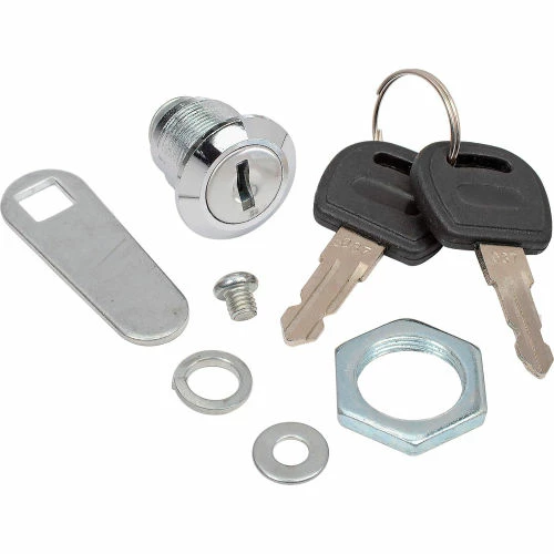 Replacement Lock with 2 Keys For Global Industrial™ Upper Drawer of LCD Console Cabinet - Image 2