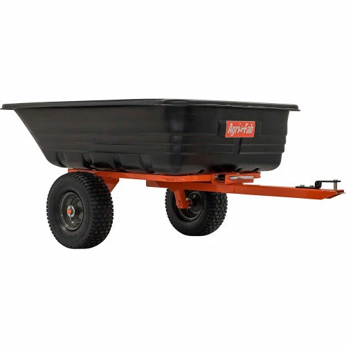 Agri-Fab® 12" Utility Poly Cart, 65-84/100"L x 34-89/100"W x 26-89/100"H, Black - Image 3