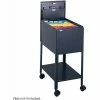 Safco® 5361 Standard Letter Sized Mobile Tub File with Lock - Black
