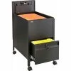 Safco® 5364 Drawer Based Letter Sized Mobile Tub File with Lock - Black