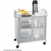Safco Impromptu Refreshment Cart, 34"W x 21-1/4"D x 36-1/2"H, Gray