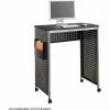 Safco® Products 1908BL Scoot Stand-Up Workstation, Black/Silver