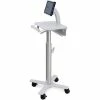 Ergotron® StyleView® SV10 Non-Powered Tablet Cart, White/Aluminum
