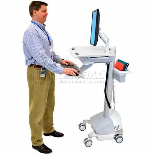 Ergotron® SV42-6201-1 StyleView® Medical Cart with LCD Arm, SLA Powered - Image 2