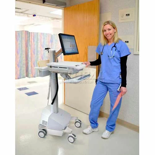 Ergotron® SV42-6201-1 StyleView® Medical Cart with LCD Arm, SLA Powered - Image 3