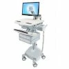Ergotron® SV44-1242-1 StyleView® Medical Cart with LCD Arm, LiFe Powered, 4 Drawers