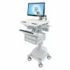Ergotron® SV44-1261-1 StyleView® Medical Cart with LCD Arm, SLA Powered, 6 Drawers