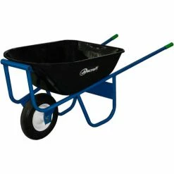 Jescraft™ All-Welded Steel Wheelbarrow SWA-610 - 6 Cu. Ft. Capacity