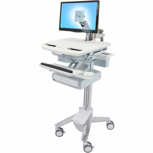 Ergotron® SV43-1210-0 StyleView® Medical Cart with LCD Arm, 1 Drawer - Image 6