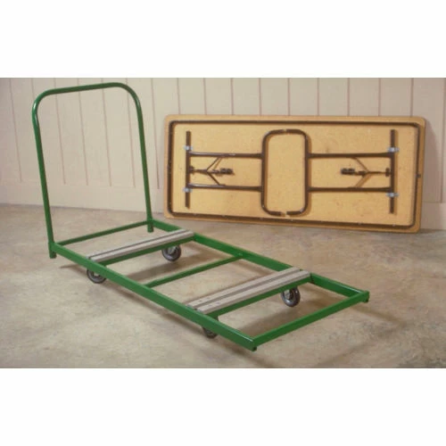 Fairbanks Dolly for Rectangular Folding Tables - Green - 12 Table Capacity - Image 2