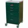 Harloff Mini-Line Short Five Drawer Procedure Cart Key Lock, Sand - 3145K