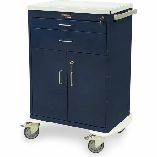 Harloff Classic Two Drawer Multi-Treatment Cart Standard Package, Navy - 6200