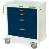 Harloff M-Series Four Drawer Procedure Cart with Pushbutton E-Lock, Beige