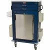Harloff Premium Malignant Hyperthermia Cart with Refrigerator, 2 Drawers, Key Lock, Navy - MH5200K