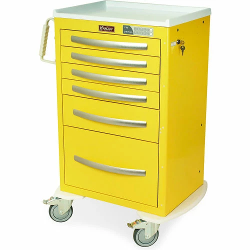 Harloff A-Series Aluminium Isolation Cart, 6 Drawers, 30"W x 22"L x 43-3/4"H, Light Blue - Image 4