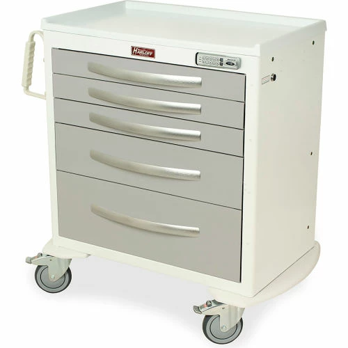 Harloff A-Series Aluminium Medical Cart, Short Height, 36-3/4"W x 22"L x 37-1/4"H, Purple - Image 2