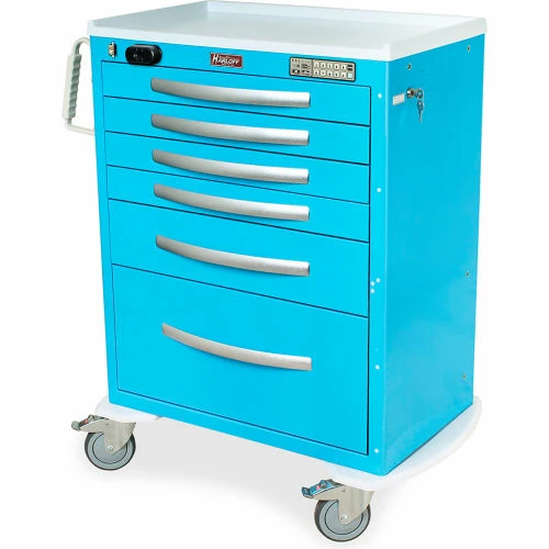 Harloff A Series Aluminium Medical Cart, Tall Height, 36-3/4"W x 22"D x 43-3/4"H, Beige - Image 3